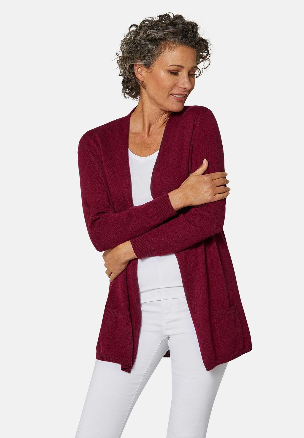 Cardigan GOLDNER, dark red