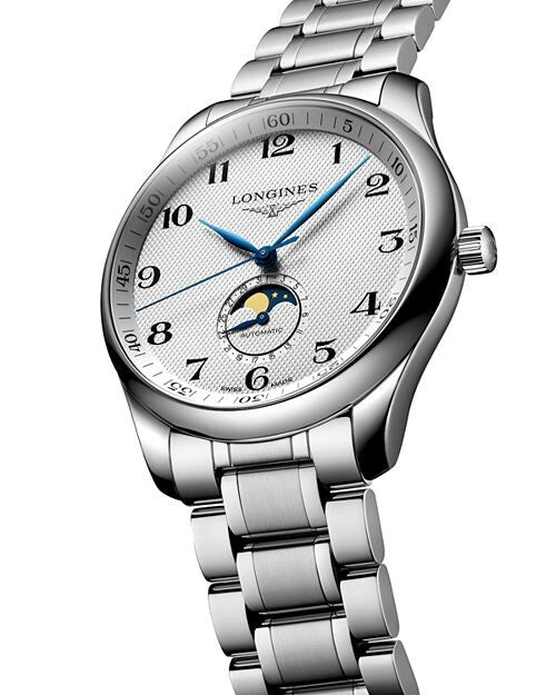 Master watch, 42 mm Longines, Silver