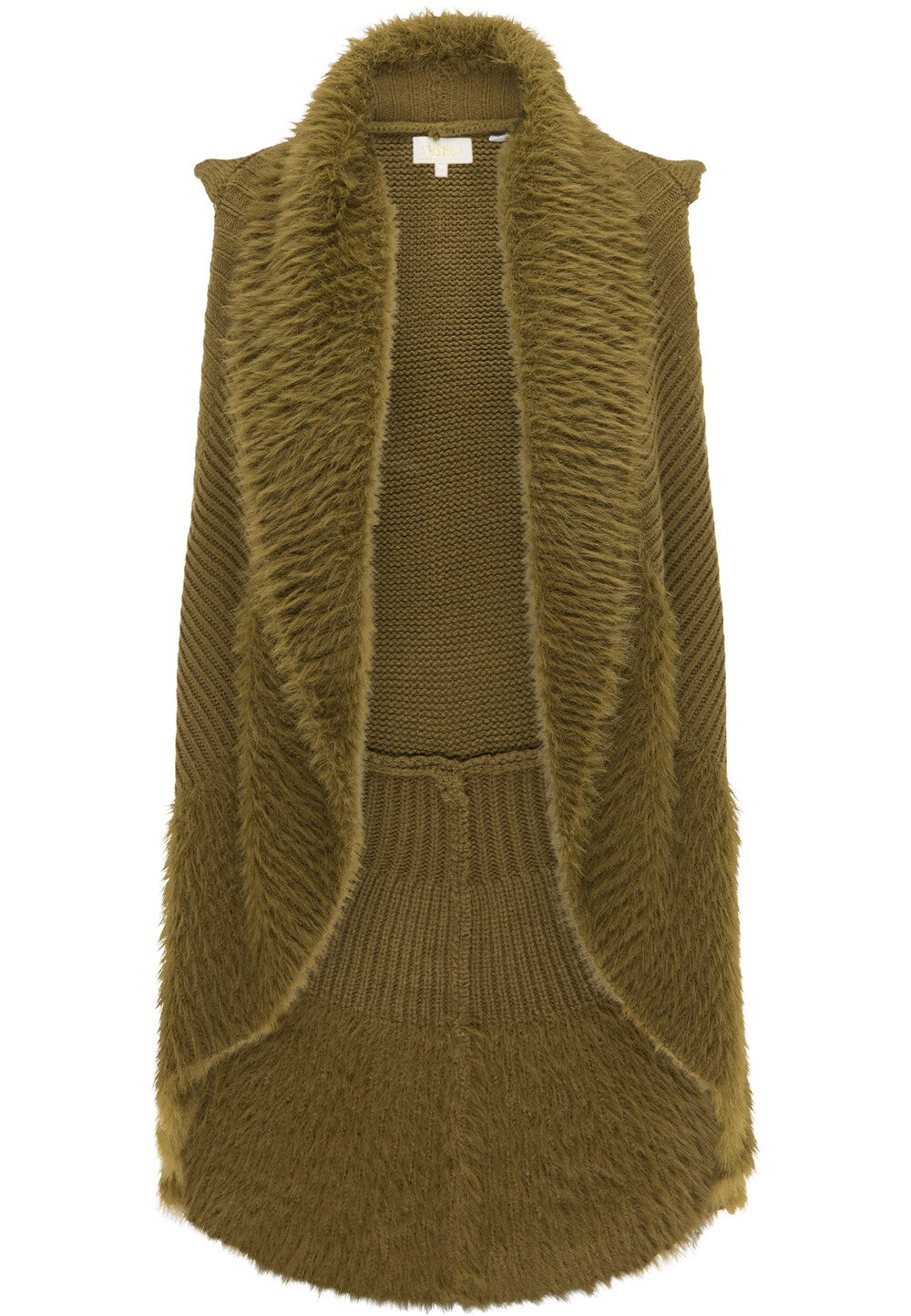 Usha knitted vest, khaki