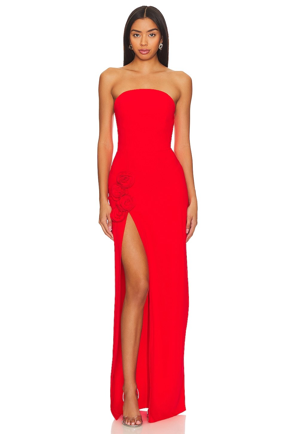 Amanda Uprichard X REVOLVE Wolfe Gown Dress in Crimson