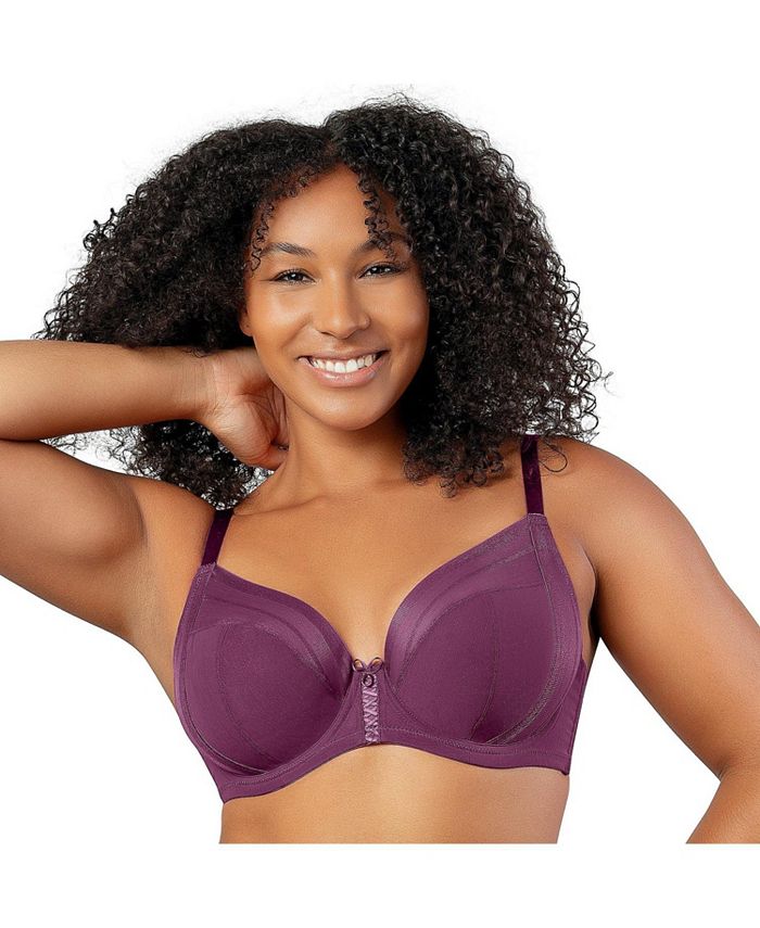 PARFAIT Women's Unlined Plunge Shea Bra, Purple