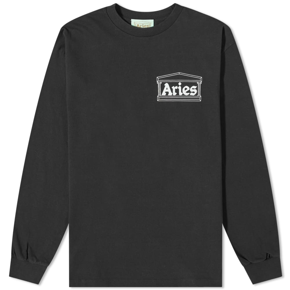 Aries Temple Long Sleeve T-Shirt, Black