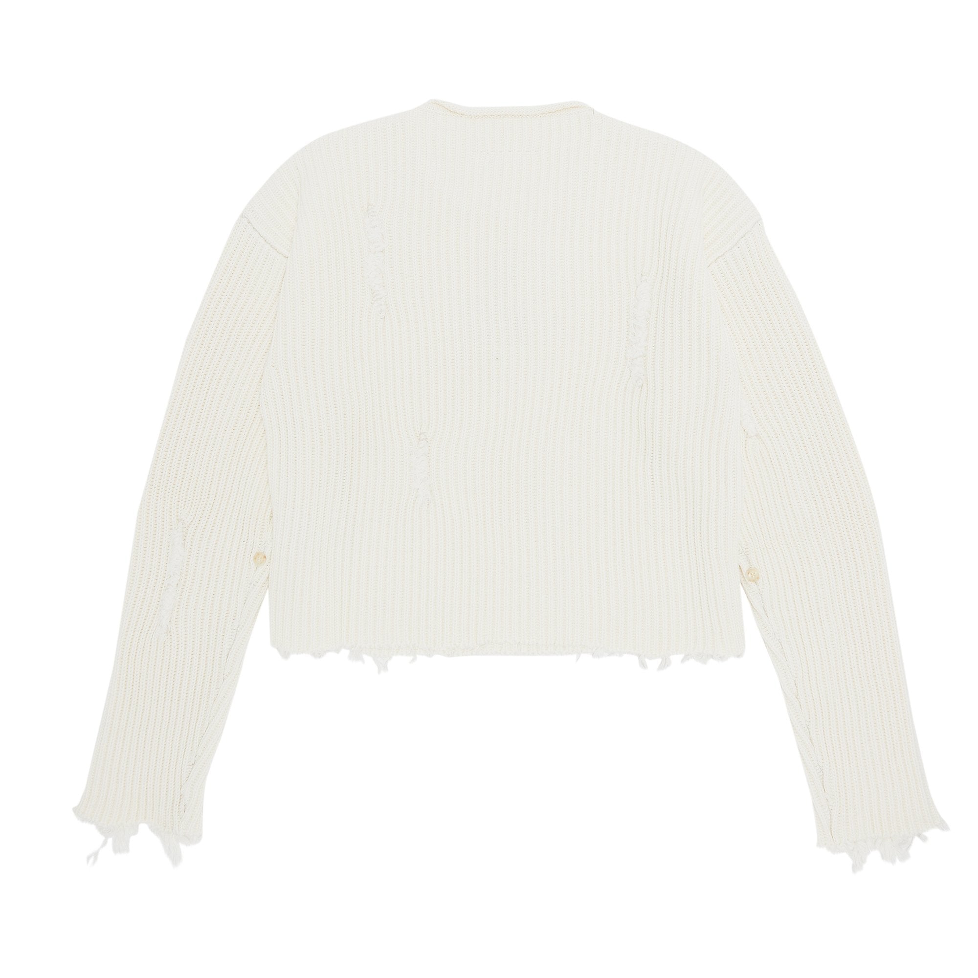 MM6 Maison Margiela Ivory Crew Neck