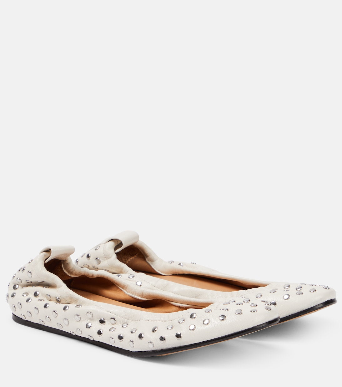 Belna Isabel Marant leather ballerinas, white