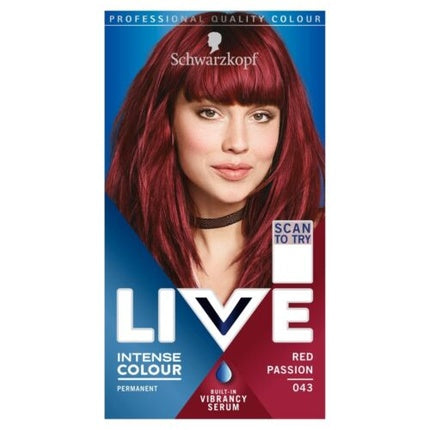 Hair dye Schwarzkopf Live Intense Color 043 Red Passion Markenlos