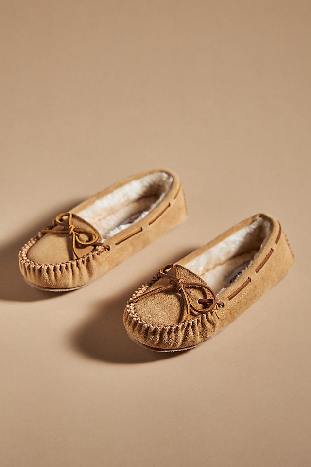 Minnetonka Cally moccasins, brown