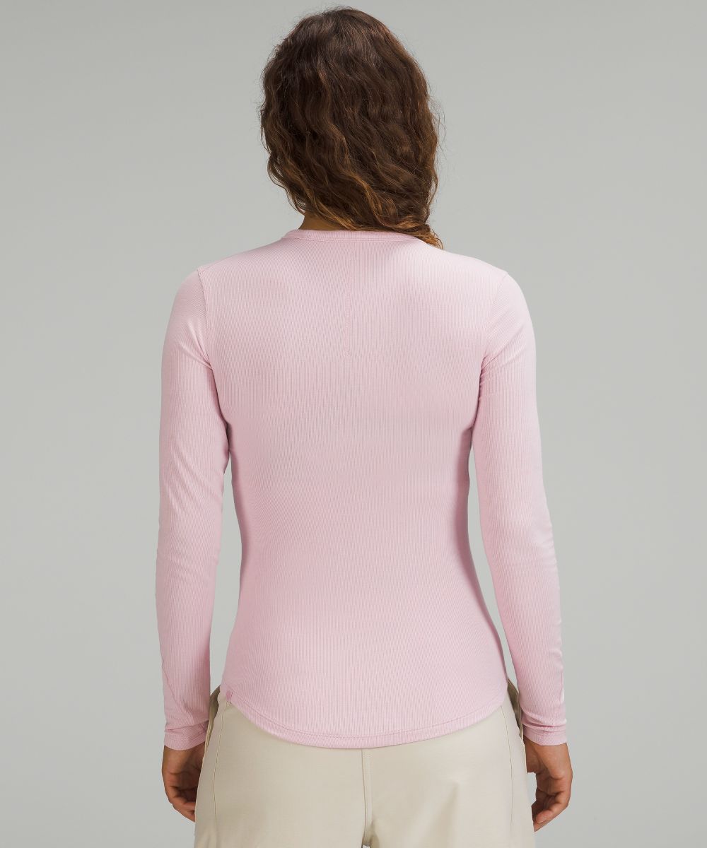 Long Sleeve Hold Tight Lululemon Shirt, Pink