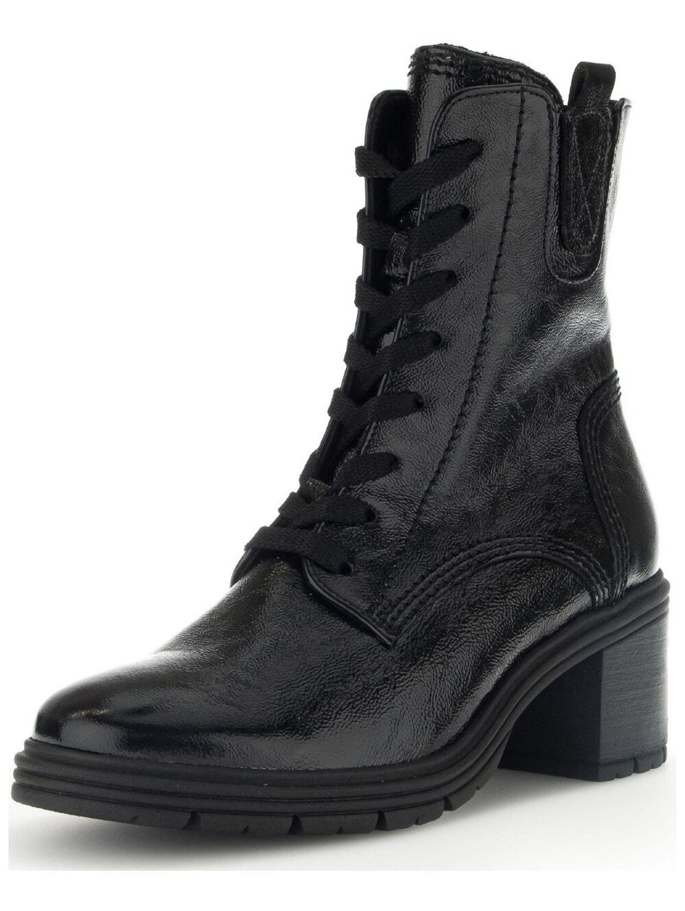 Gabor lace-up ankle boots, black