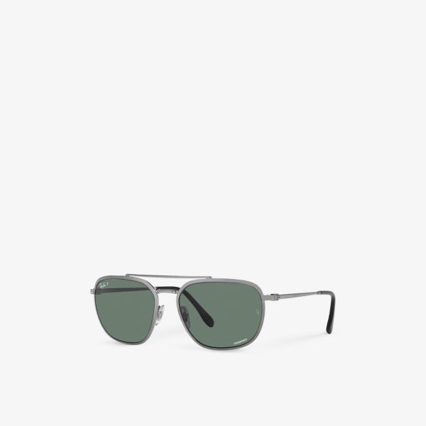 RB3708 Chromance Bronze Ray-Ban Sunglasses, Gray