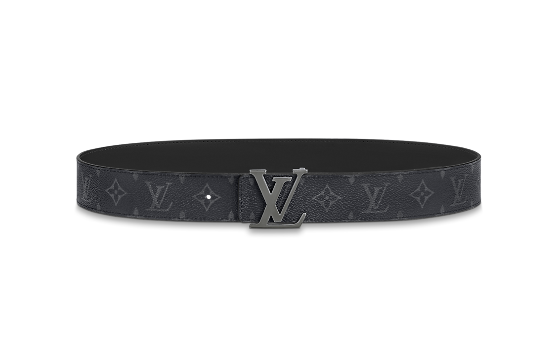 Louis Vuitton Men's Belt Black/Grey