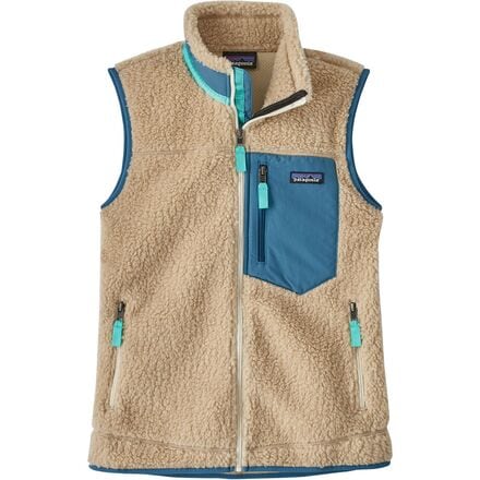 Retro-X Classic Fleece Vest - Women's Patagonia, Dark Natural/Wavy Blue