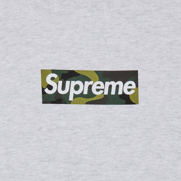 تي شيرت Supreme Box Logo 'Ash Grey' باللون الرمادي