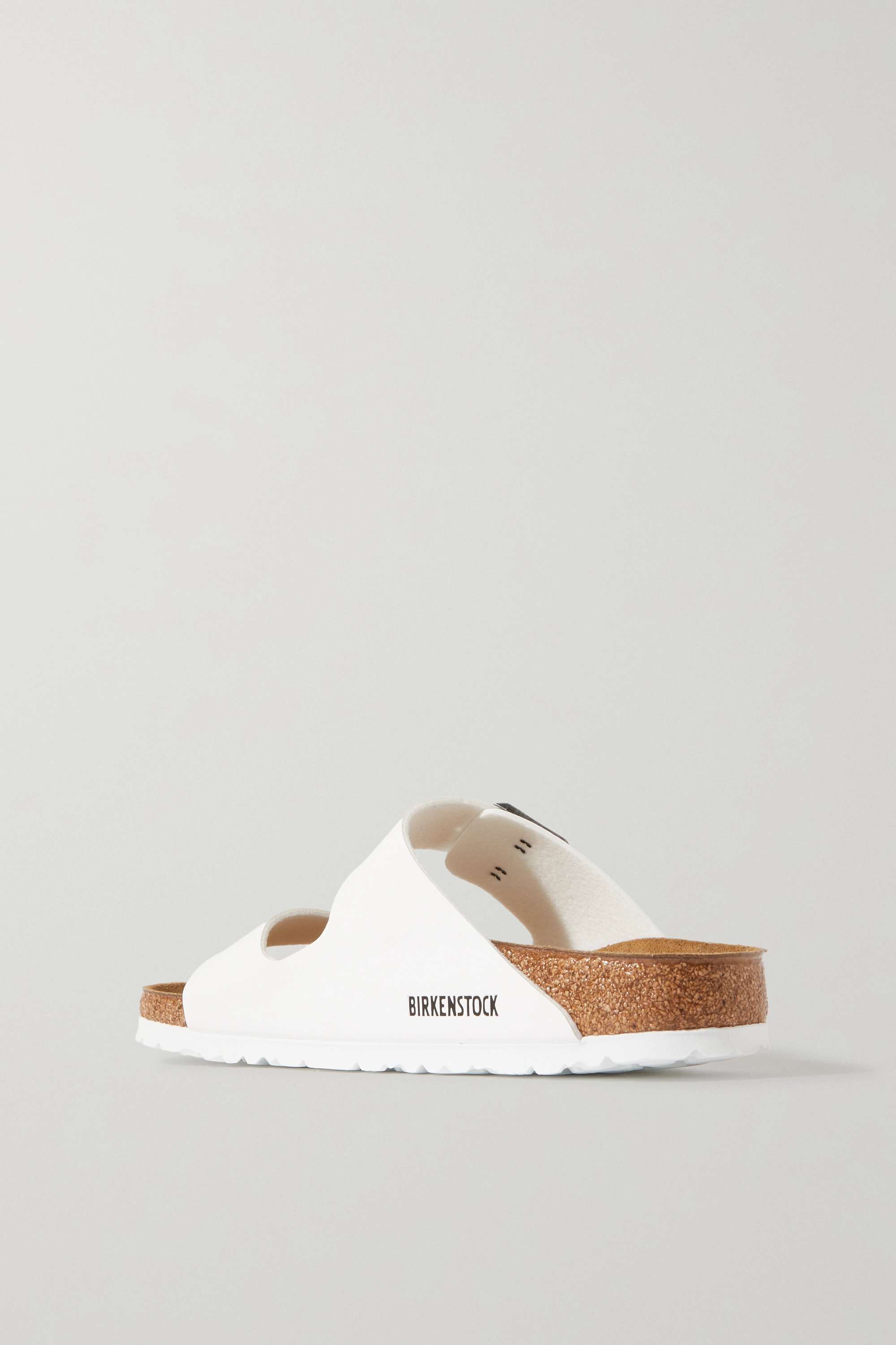 BIRKENSTOCK Arizona faux leather sandals, white