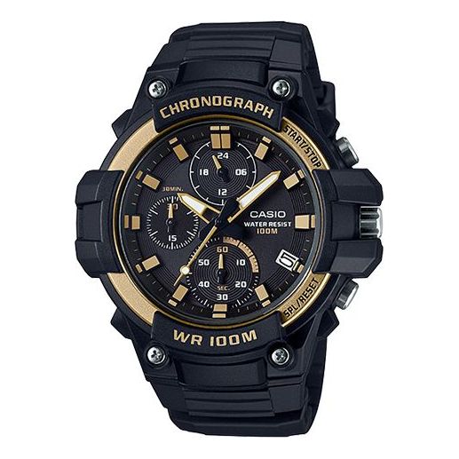 CASIO Watch Waterproof Sports Mens Black Analog, black