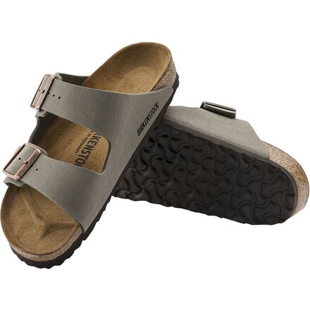 Women's Arizona Birkenstock Sandals, Stone Birkibuc