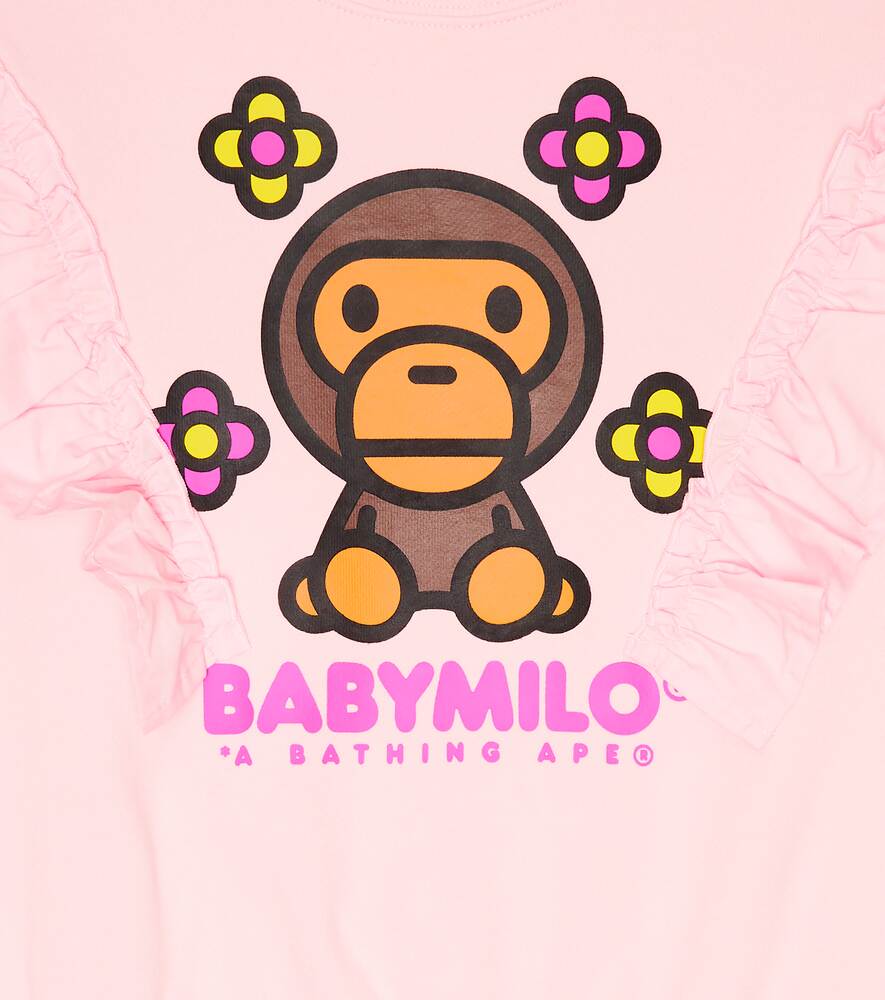 Baby Milo cotton BAPE sweatshirt, pink