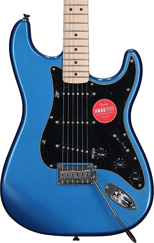 Squier Affinity Stratocaster Electric Guitar with Maple Fingerboard blue Lake Placid Squier Affinity Stratocaster Electric Guitar , with Maple Fingerboard , Lake Placid Blue