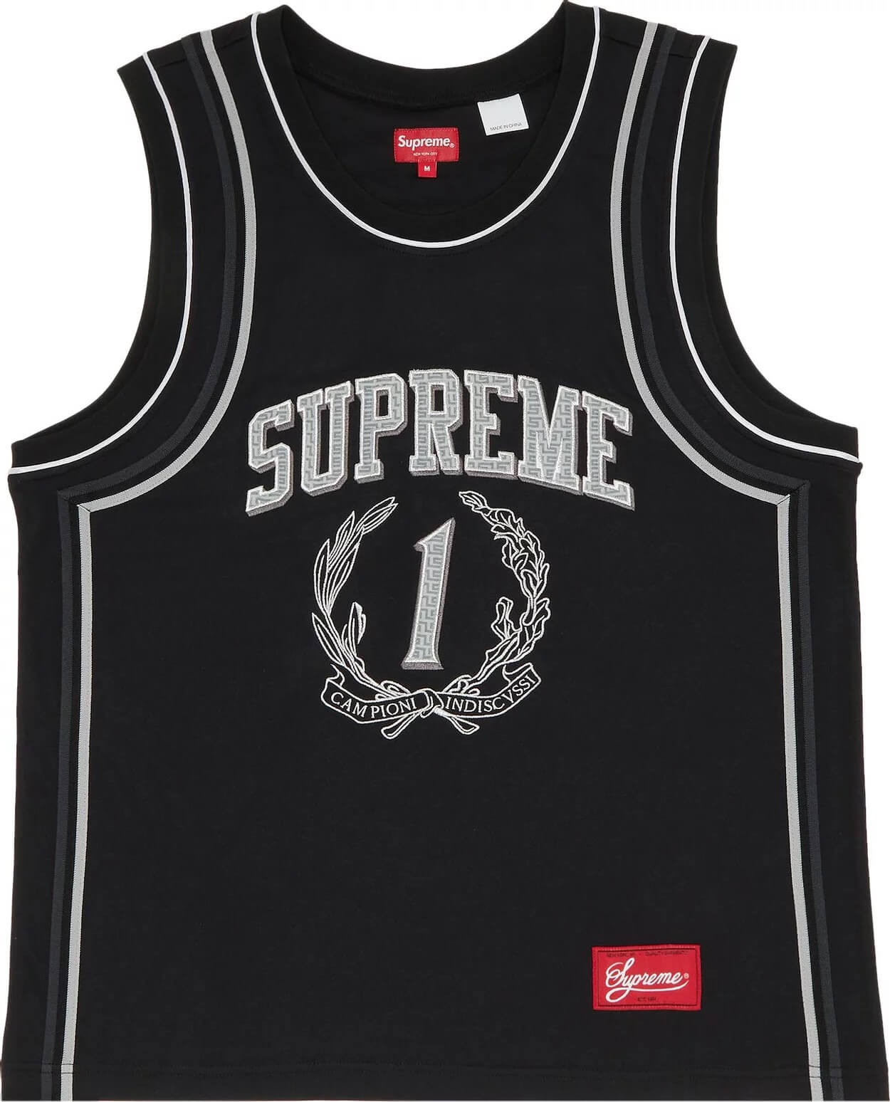 Supreme Campioni Basketball Jersey, Black