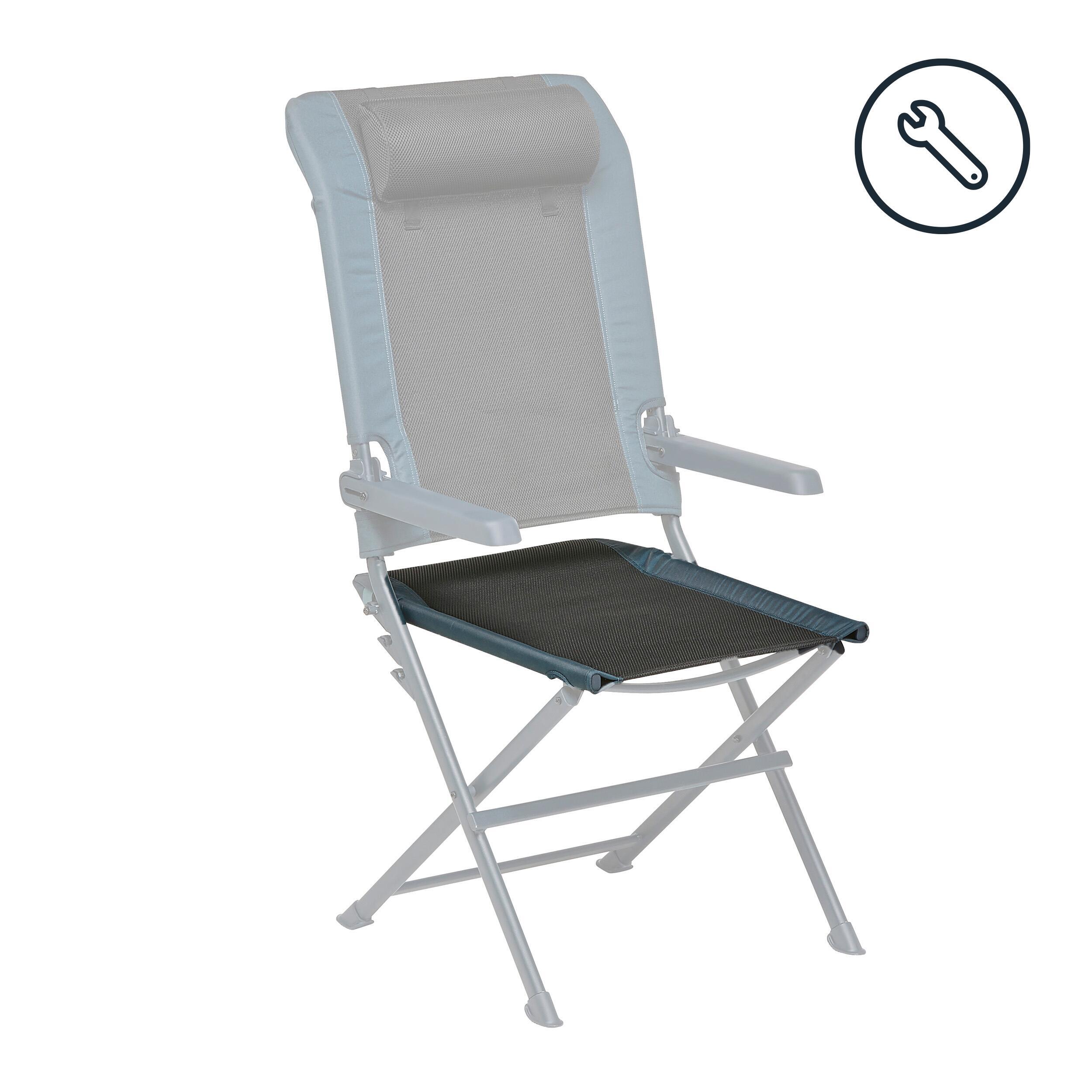 Quechua Chill Meal Seat as a replacement part for an adjustable camping chair, black