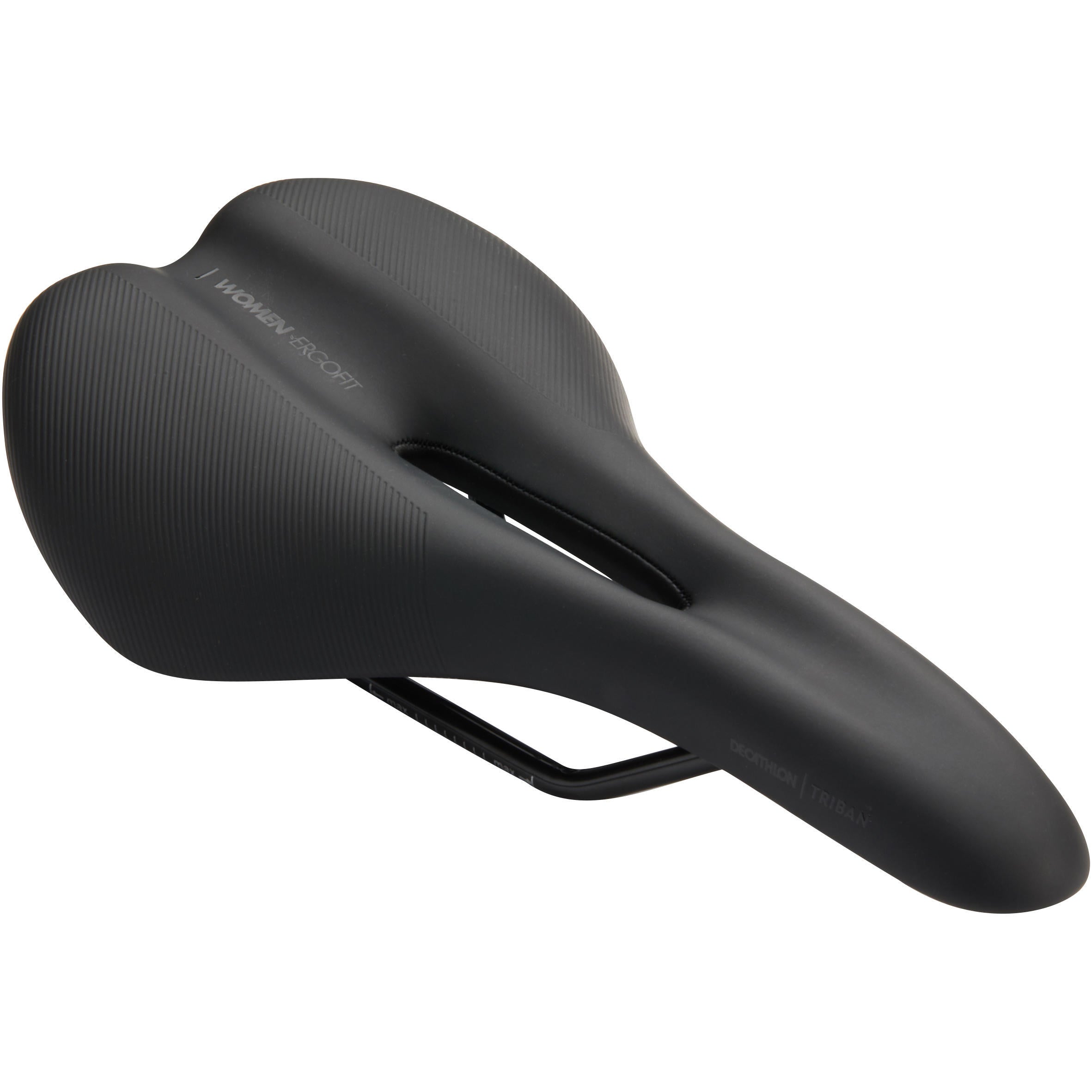 Women's bicycle saddle black SPORT COMFORT 500 Decathlon