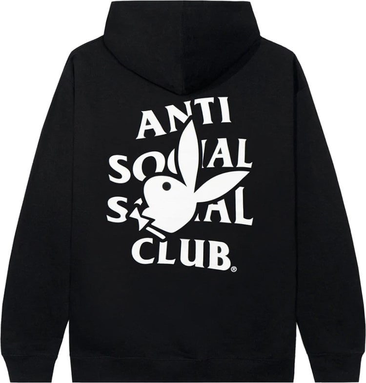 Anti Social Social Club x Playboy Bunny Logo Hoodie 'Black'