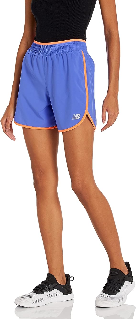 New Balance Women's Accelerate 5 Inch Short 20, blue