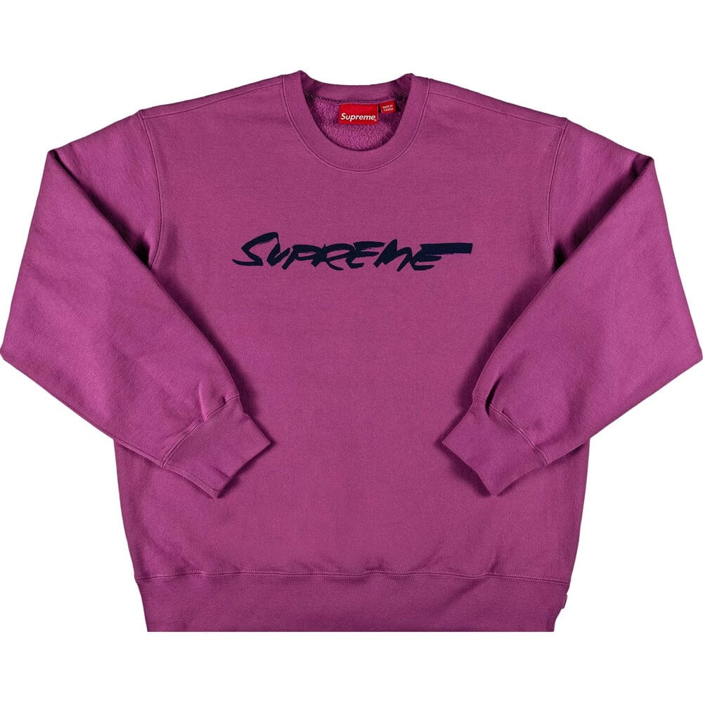 سويت شيرت Supreme Futura Logo Crewneck، أرجواني