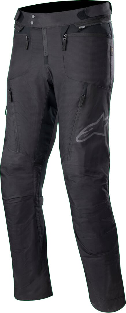 بنطال قماشي مقاوم للماء للدراجات النارية Alpinestars RX-3، أسود/أسود