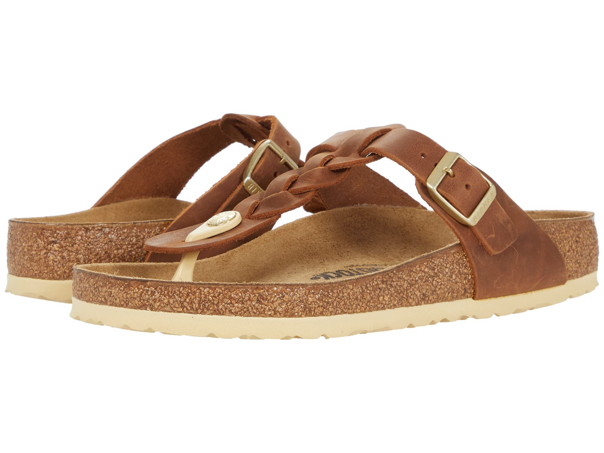 Birkenstock Gizeh Braided Sandals - Oiled Leather