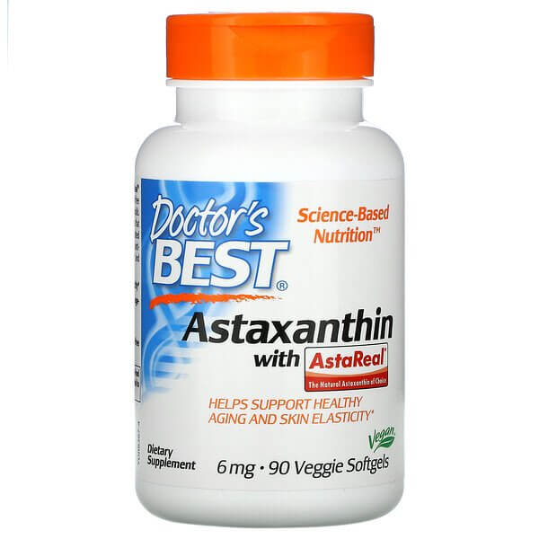 Doctor's Best Astaxanthin with AstaReal 6 mg, 90 capsules