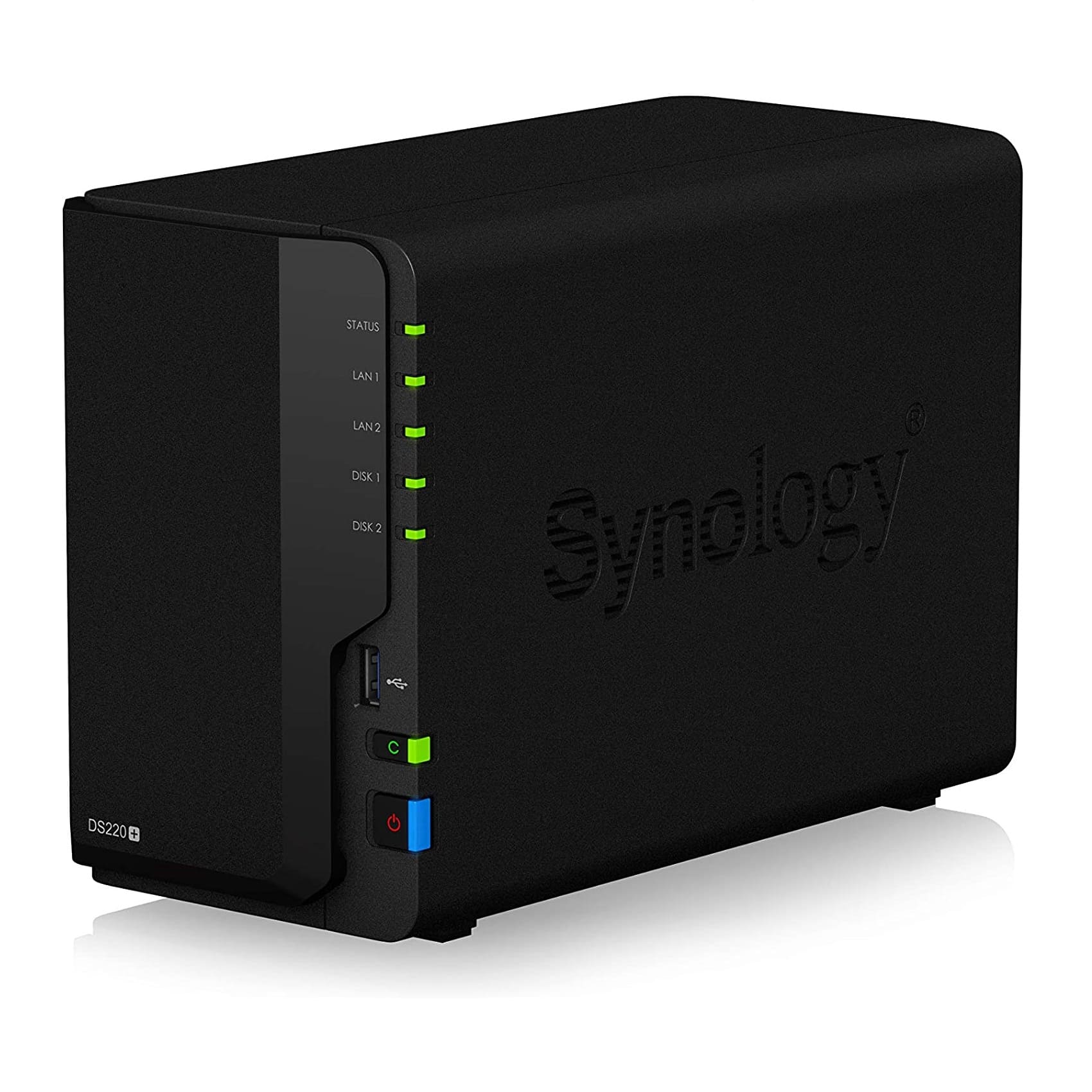 Network storage Synology DiskStation DS220+, 2 bays, without disks, black