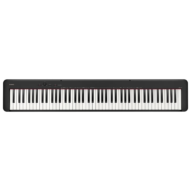 Casio CDP-S160 88-note digital piano, black, with AC adapter music stand and pedal