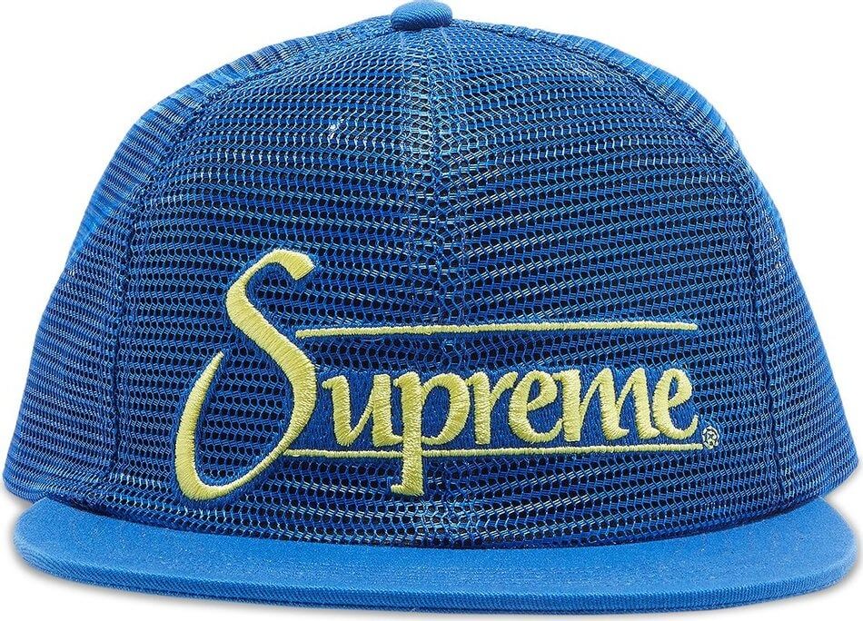 Supreme Mesh 6-Panel Baseball Cap, Blue