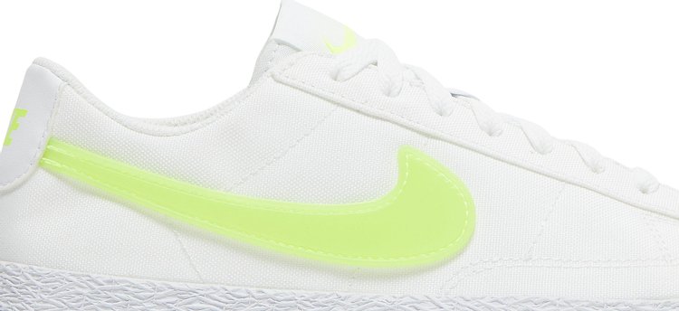 حذاء Nike Blazer Low Pop GS 'White Volt' باللون الأبيض