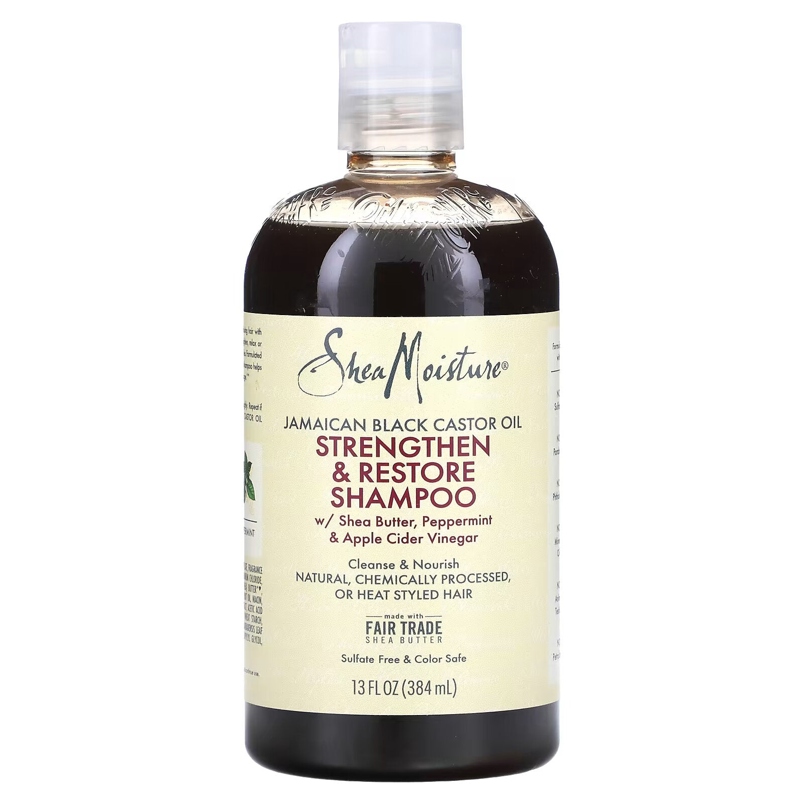 SheaMoisture, Jamaican Black Castor Oil Strengthening & Repairing Shampoo, 384 ml (13 fl oz)