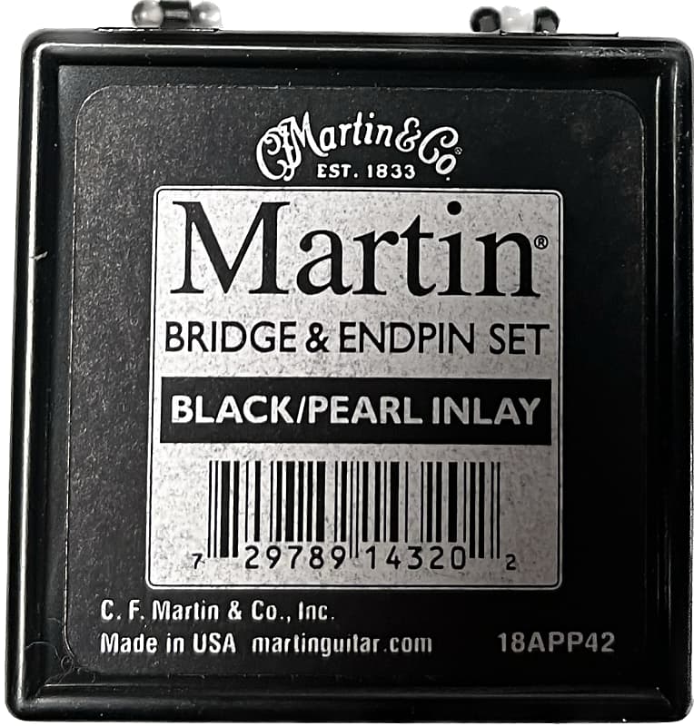 Martin Black/Pearl Inlay Bridge Pins