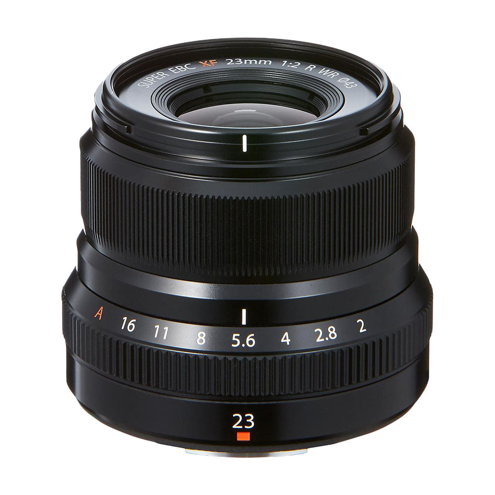 عدسة فوجي فيلم XF 23mm f/2 R WR، باللون الأسود