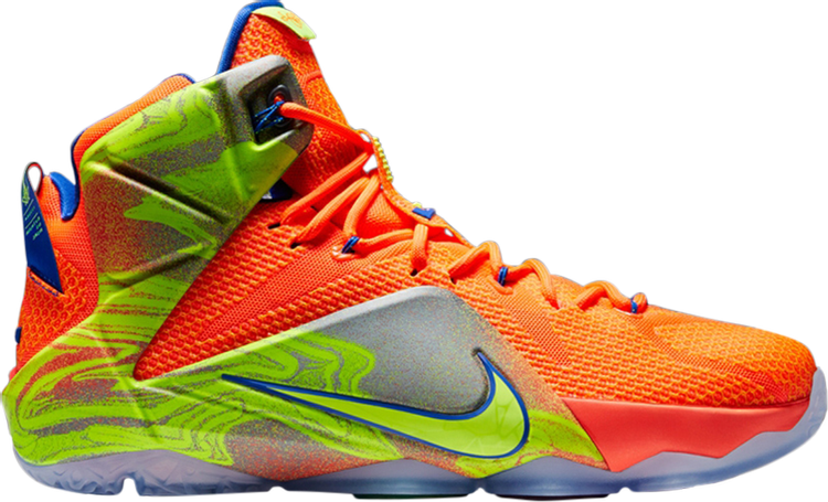 Nike LeBron 12 'Six Meridians' Sneakers, Orange