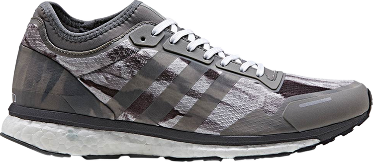 Adidas Undefeated x Adizero Adios 3 'Shift Grey' sneakers, gray