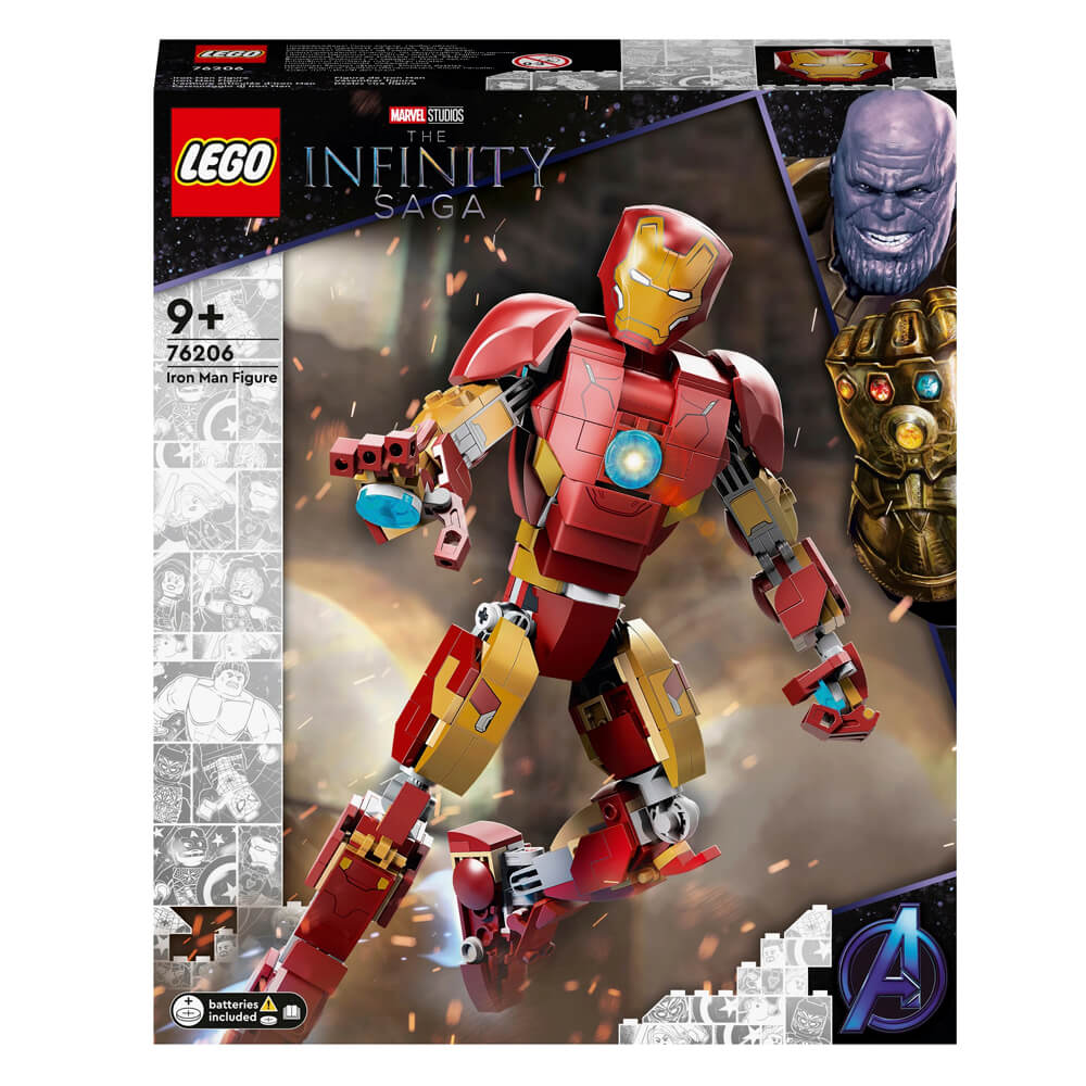 LEGO Marvel Super Heroes Iron Man Figure 76206, 381 pieces