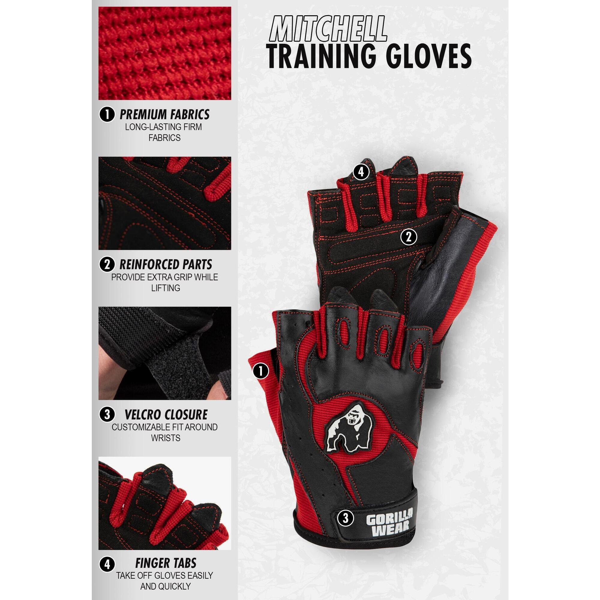 Training gloves - Mitchell - Black GORILLA WEAR, black