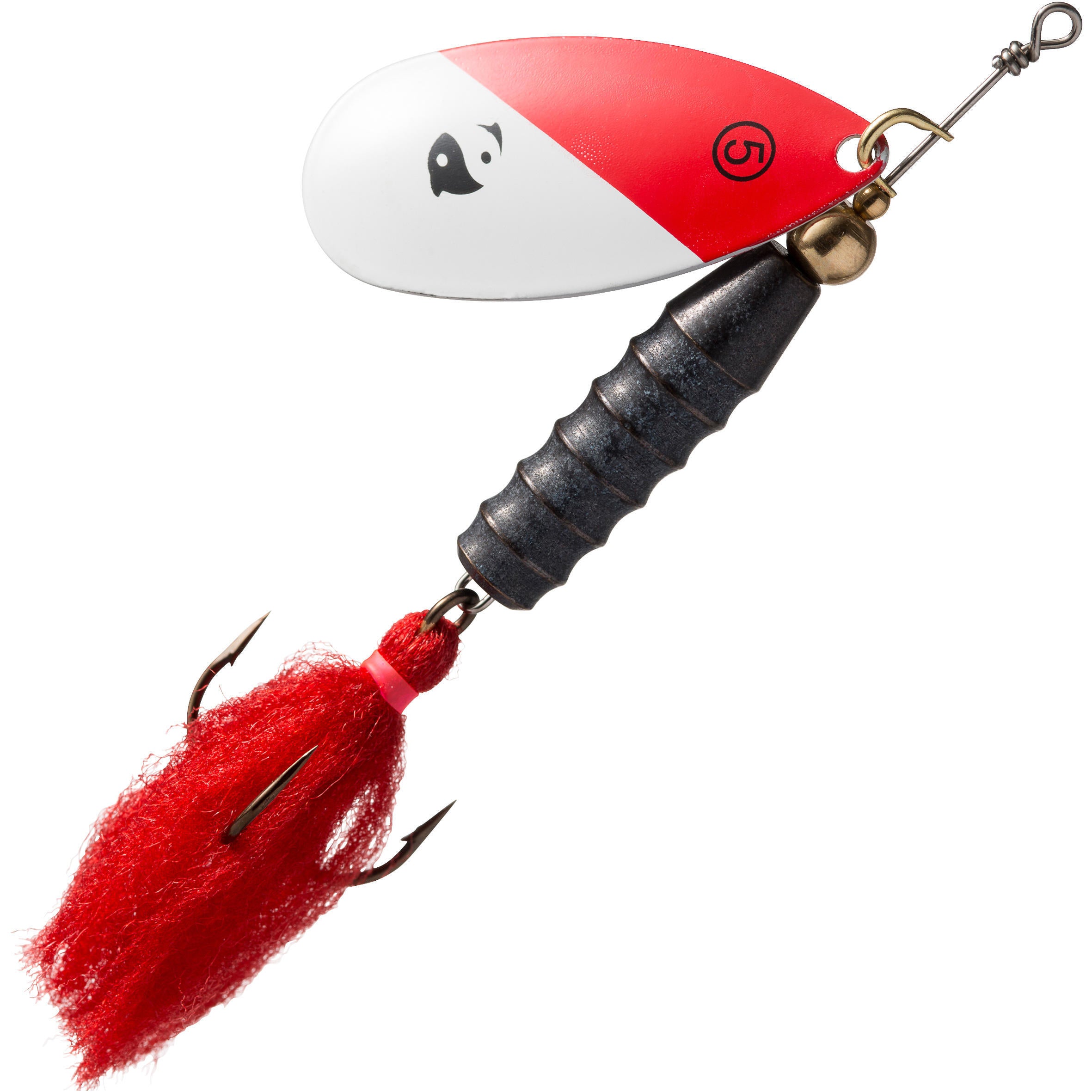 Weta Puff Predator Fishing Gr. 5 Red CAPERLAN, red White