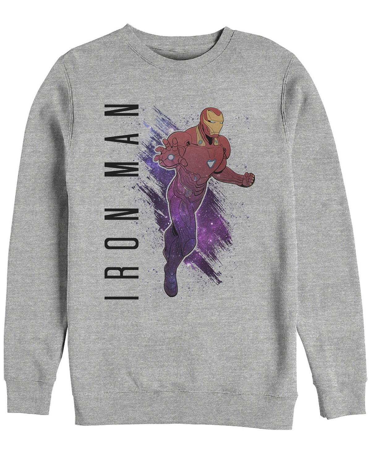 ملصق صورة الرجل الحديدي من Marvel Jumper للرجال من Avengers Endgame، سترة من الصوف بياقة دائرية من Fifth Sun، متعددة الألوان