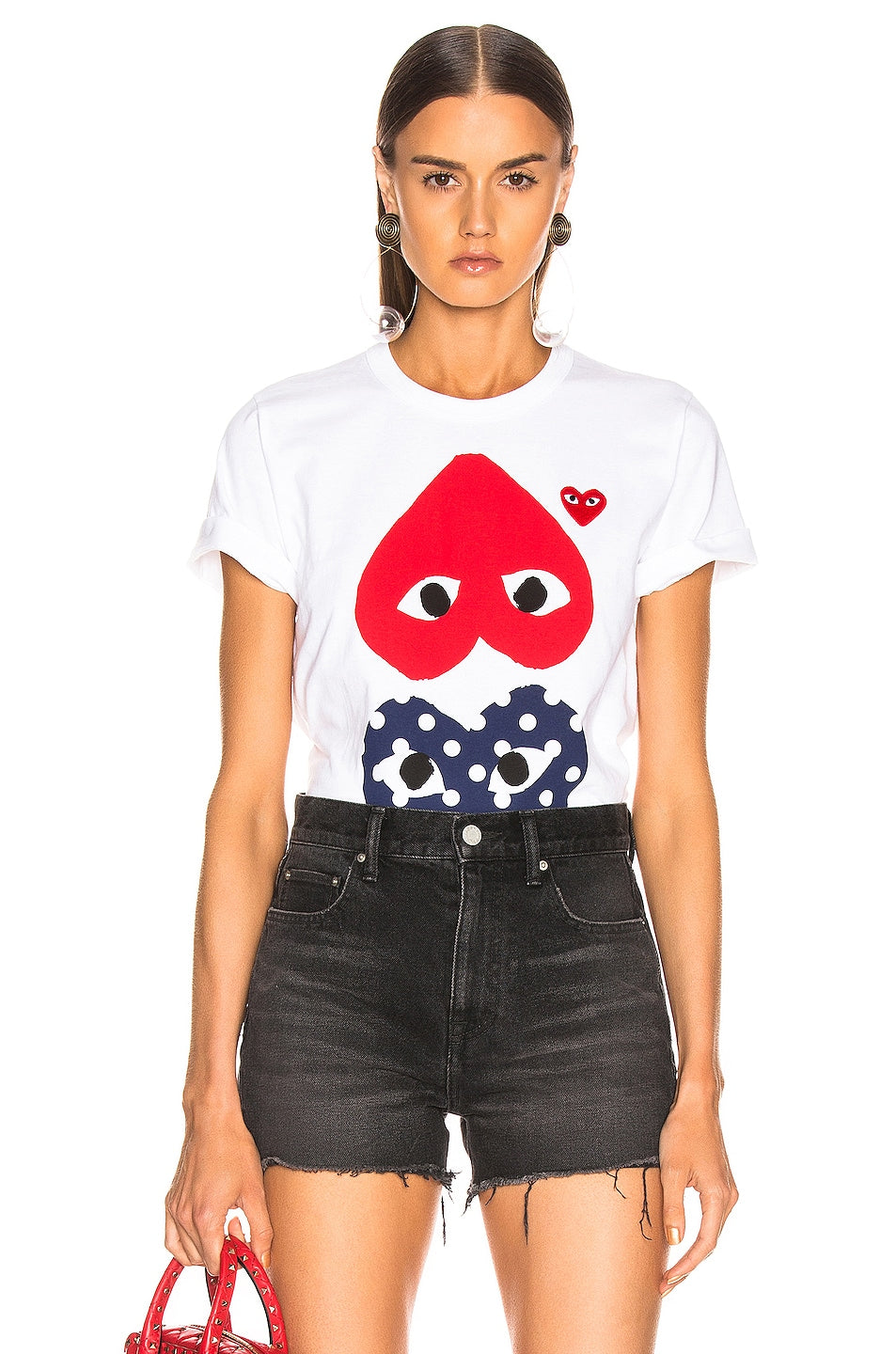 Comme des Garçons Logo Emblem T-shirt, white