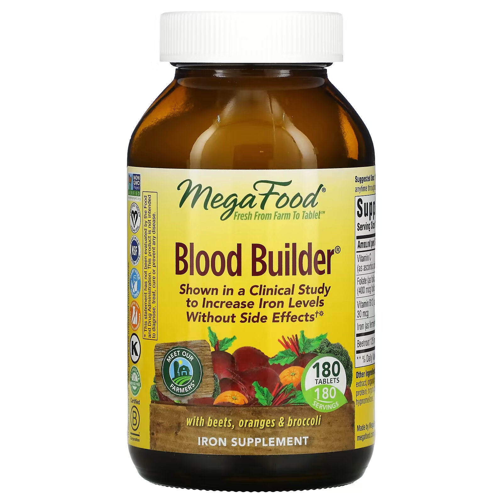 MegaFood, Blood Builder, 180 Tablets