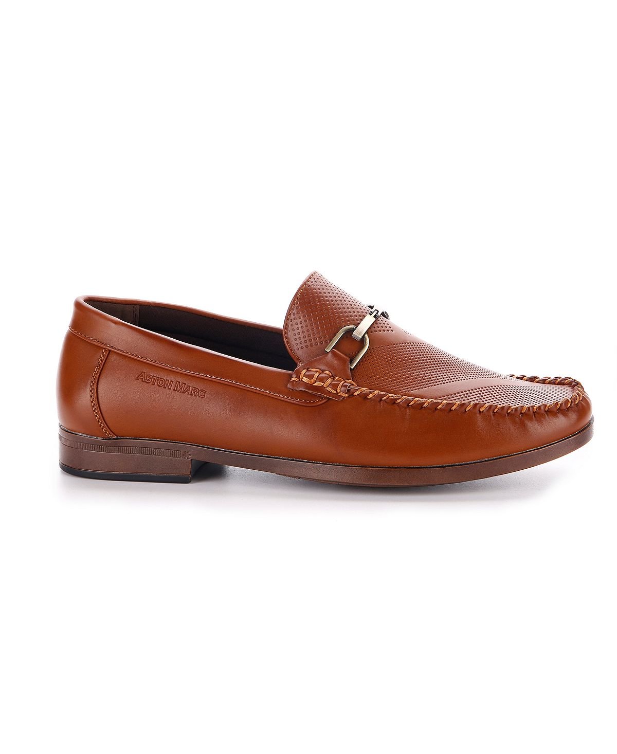 Aston Marc Men's Perforated Buckle Loafers