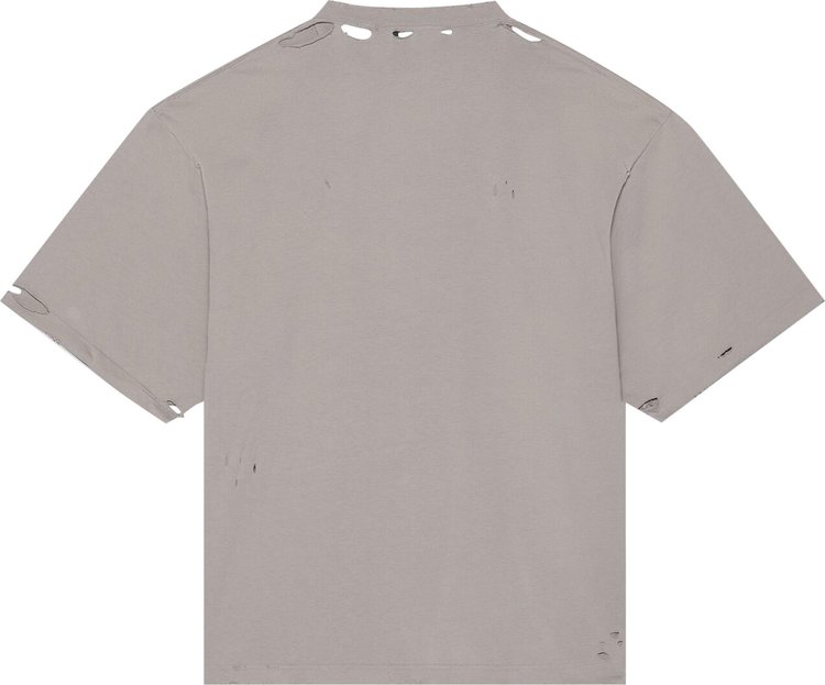 تي شيرت Balenciaga Blurry Wide Fit T-Shirt "Steel Grey/Black"، رمادي