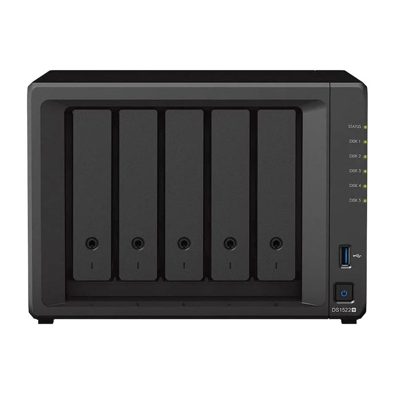 Network storage Synology DiskStation DS1522+, 5 bays, without disks, black