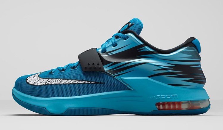 حذاء رياضي Nike KD 7 'Clearwater' باللون الأزرق