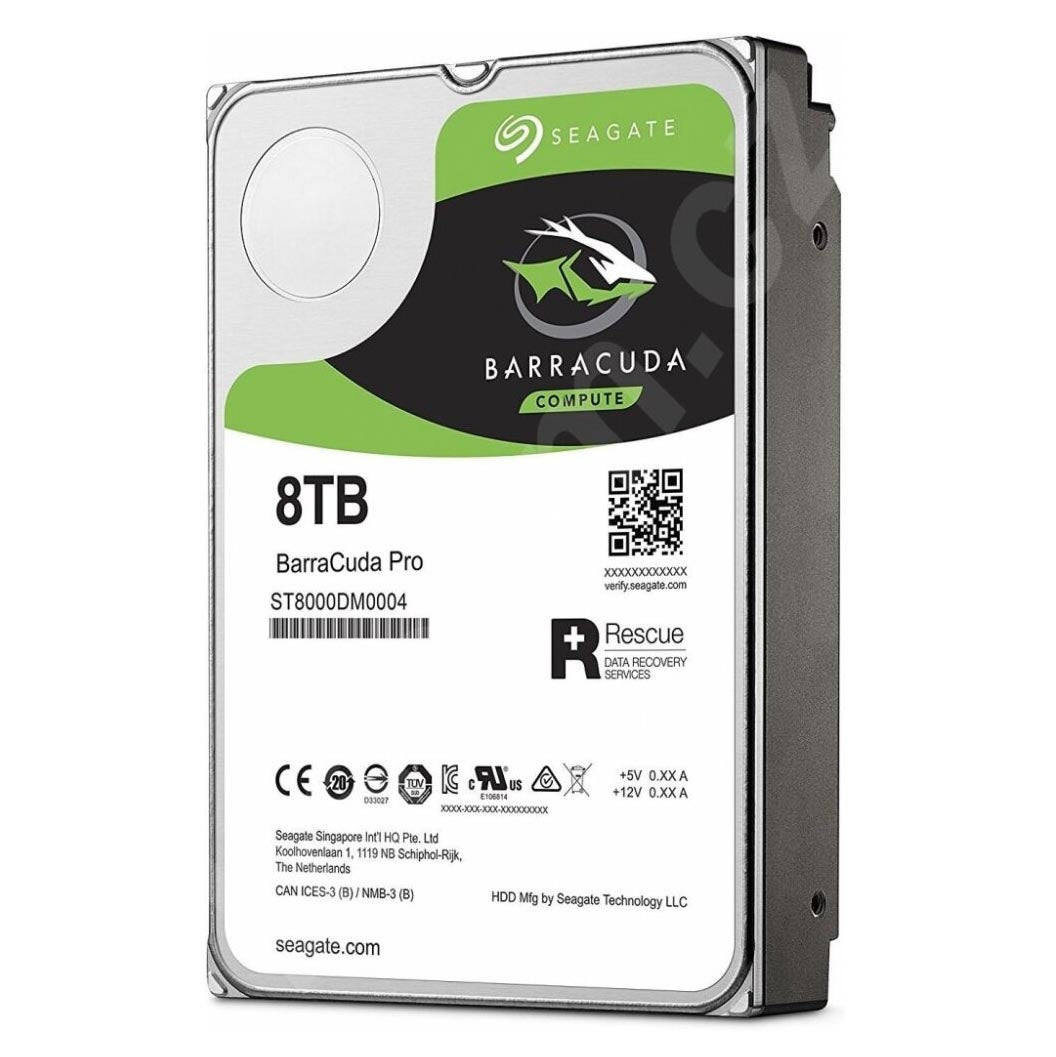 Internal hard drive Seagate Barracuda, 8TB, HDD, SATA III, 3.5"